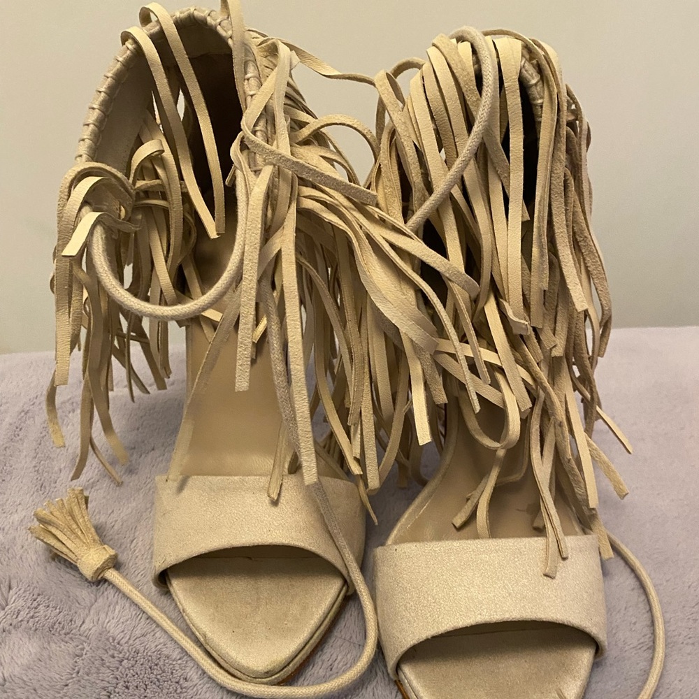 Beige Zara heels .